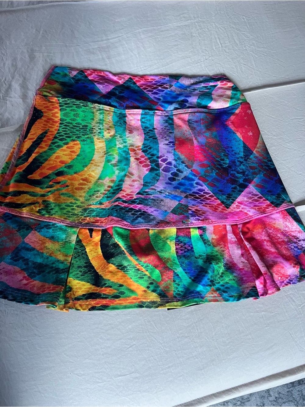 Vibrant Multicolor Women's Skirt - Bold Printed Mini Skirt